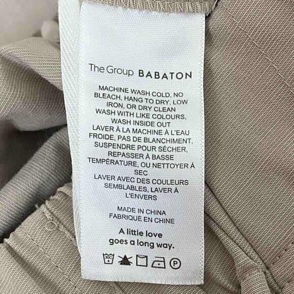 The Group Babaton Selena Wide Leg Chino Pants Concrete - Picture 11 of 13